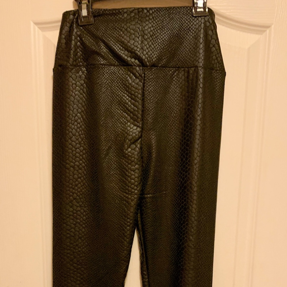 Small New, Faux Snake Leggings